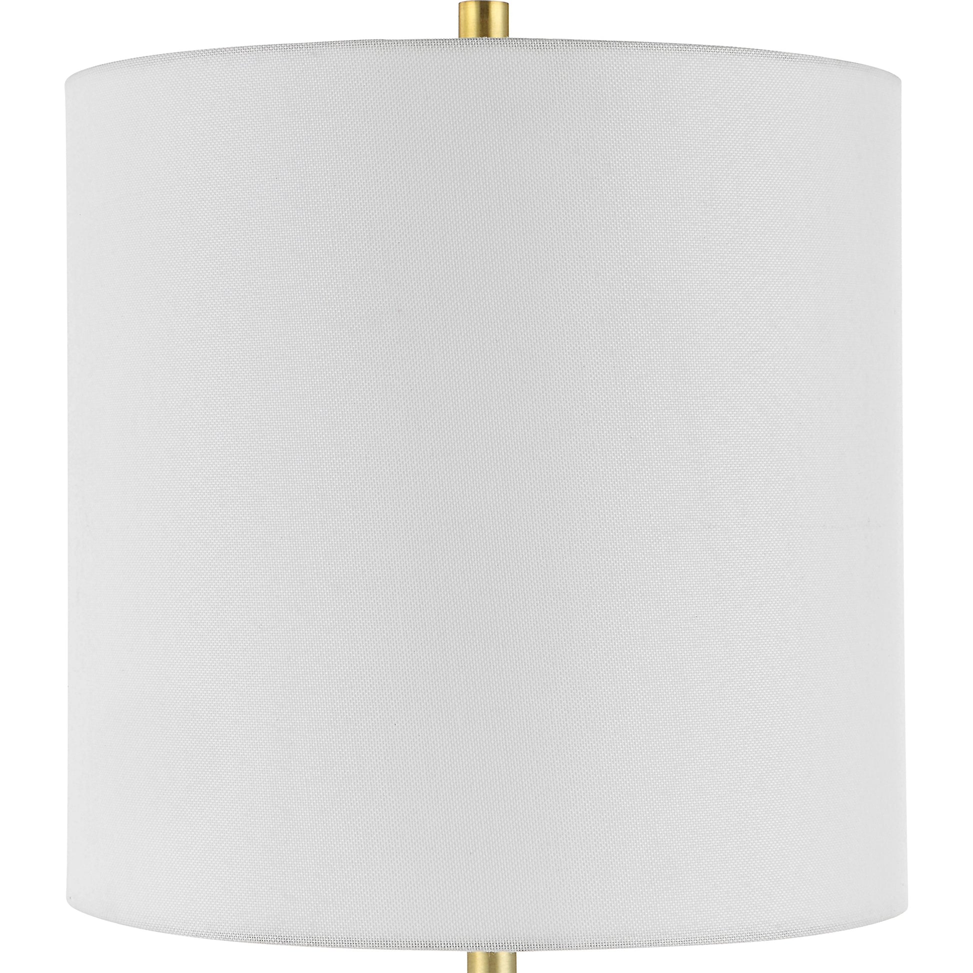 Turret Buffet Lamp by Uttermost in brushed gold. Made from marble, metal, fabric in a modern style.