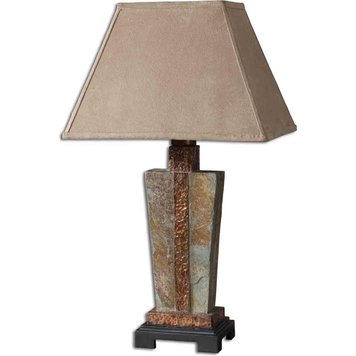 001 S-253358 | Primary Silo | Slate Accent Lamp by Uttermost. Made from polyester, copper in a modern style.