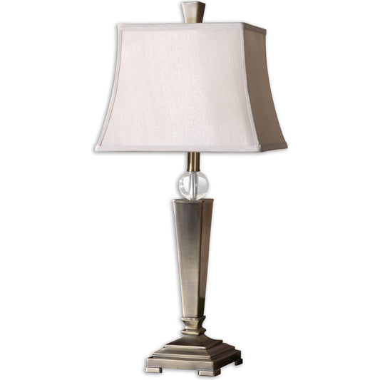 Mantello Table Lamp by Uttermost. Made from metal, crystal in a traditional style.