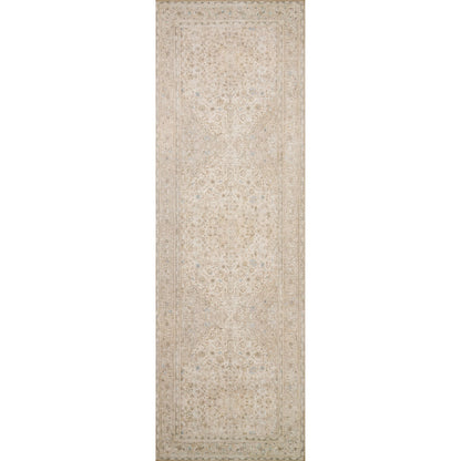 Loren LQ-03 Rug by Loloi in sand, taupe. Made from 100% polyester in a traditional style.