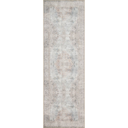 Loren LQ-04 Rug by Loloi in silver, slate. Made from 100% polyester in a traditional style.