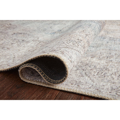 Loren LQ-04 Rug by Loloi in silver, slate. Made from 100% polyester in a traditional style.