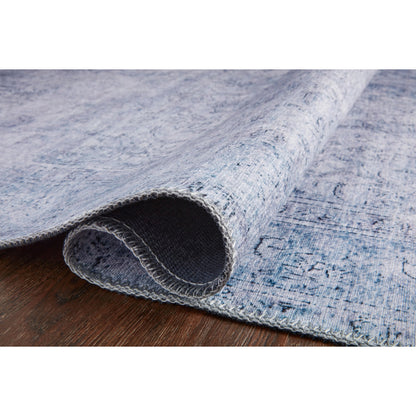 Loren LQ-09 Rug by Loloi in slate. Made from 100% polyester in a transitional style.
