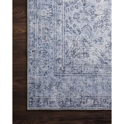 Loren LQ-09 Rug by Loloi in slate. Made from 100% polyester in a transitional style.