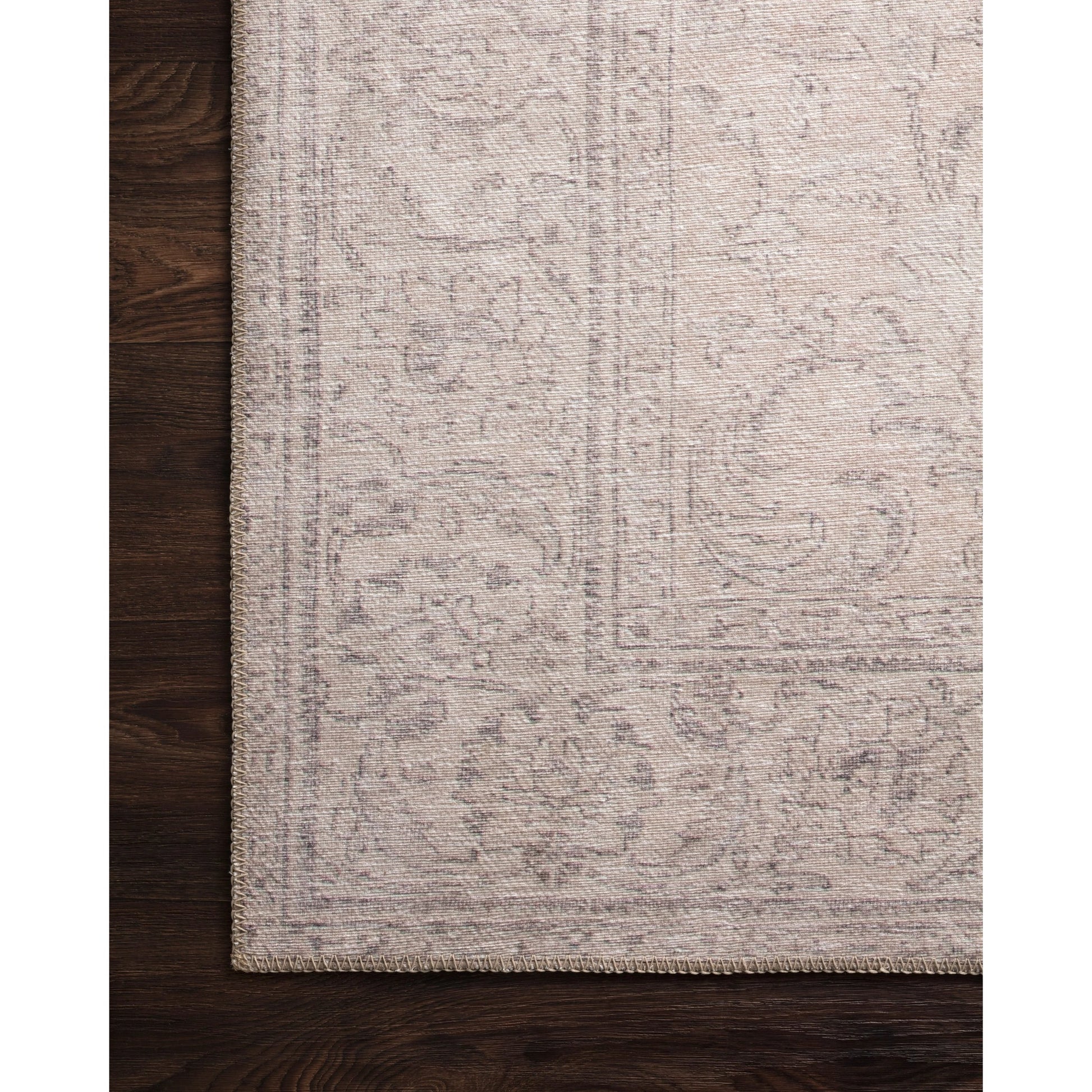 Loren LQ-12 Rug by Loloi in sand. Made from 100% polyester in a traditional style.