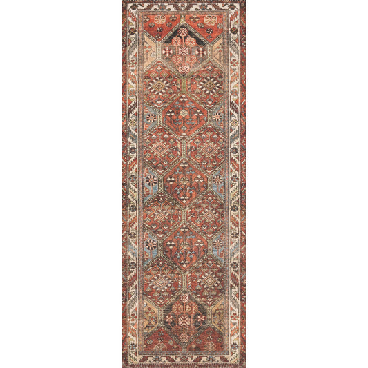 Loren LQ-16 Rug by Loloi in spice, multi. Made from 100% polyester in a eclectic & global style.
