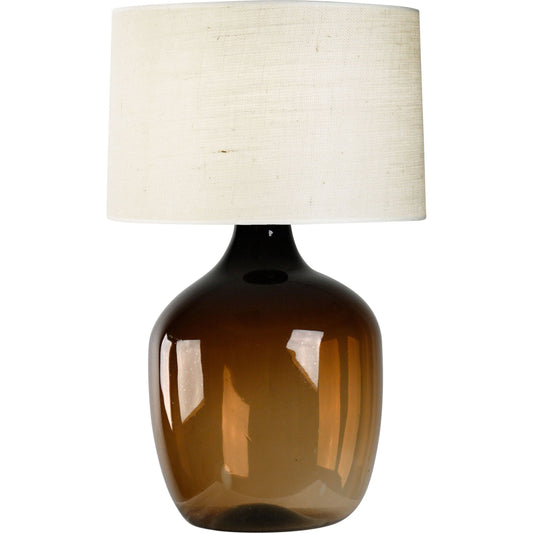 Poseidon Lamp by Zentique in amber and glass. Made from glass in a modern style.