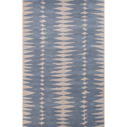 En Casa by Luli Sanchez Tufted Rug by Jaipur Living in ensign blue, bijou blue. Made from 100% wool in a modern style.