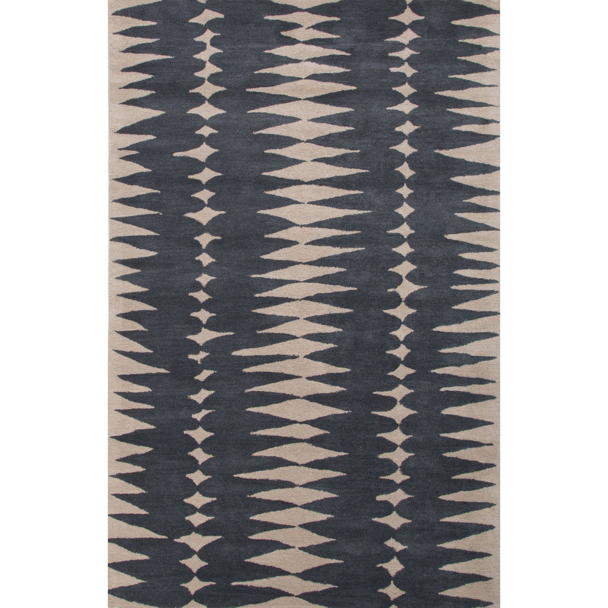 En Casa by Luli Sanchez Tufted Rug by Jaipur Living in ensign blue, bijou blue. Made from 100% wool in a modern style.
