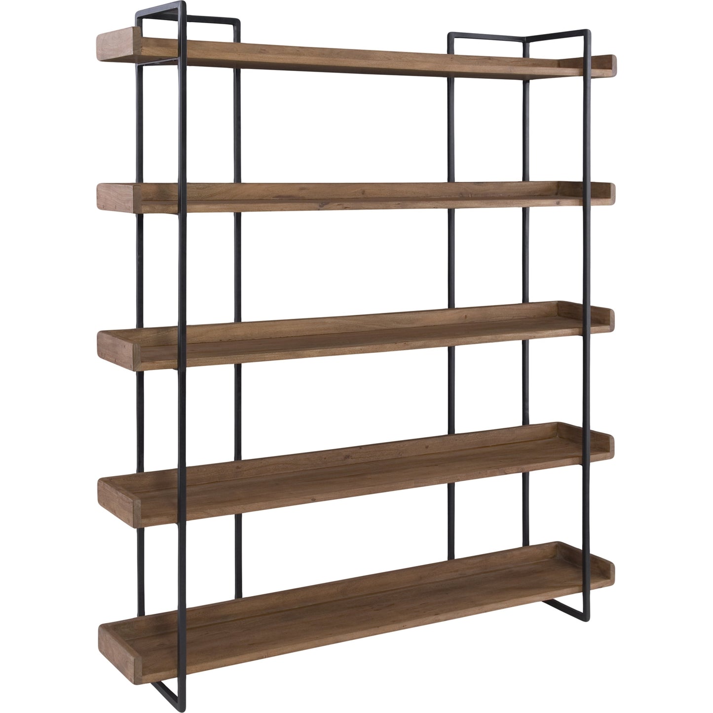 001 S-699684 | Primary Silo | Vancouver Bookshelf by Moe's Home Collection in light brown. Made from acacia wood, iron in a modern style.