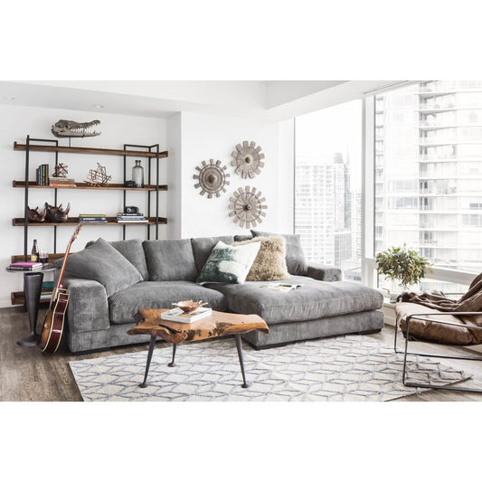 Vancouver Bookshelf by Moe's Home Collection in light brown. Made from acacia wood, iron in a modern style.