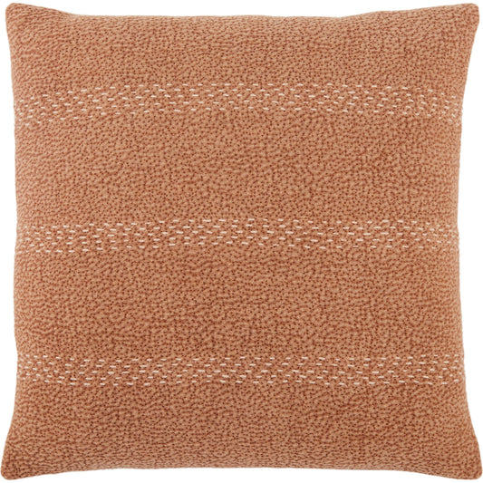 Lexington Trenton Pillow by Jaipur Living in terracotta, beige. Made from 100% cotton in a modern style.