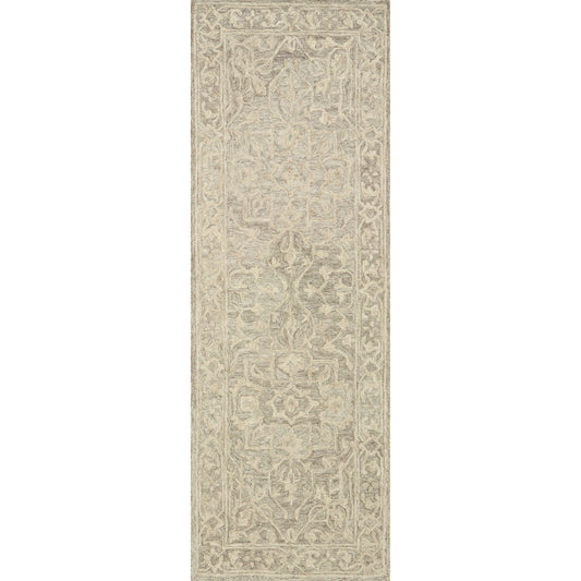 Lyle LK-02 Rug by Loloi in stone. Made from 100% wool in a traditional style.