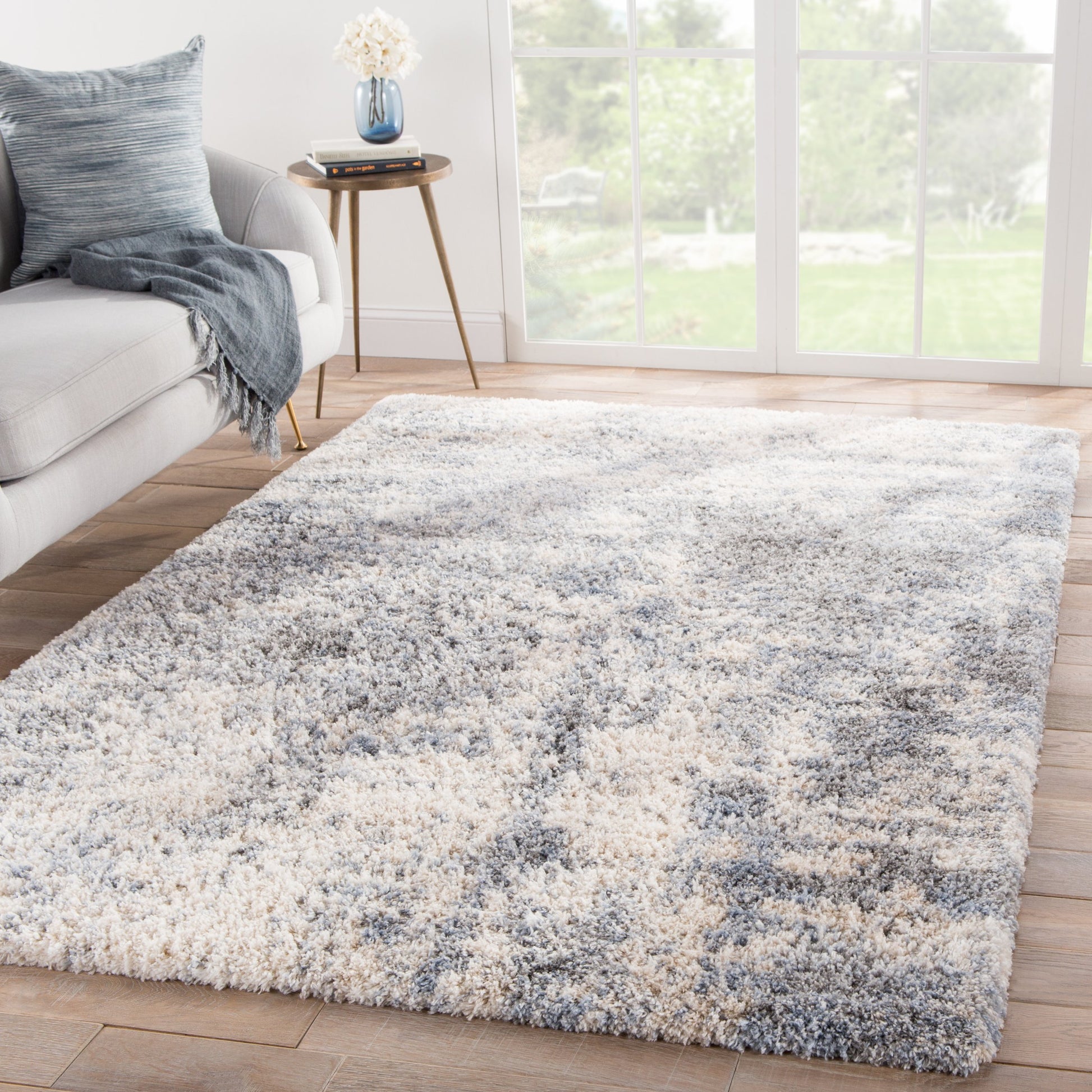 Lyra LYR01 Rug by Jaipur Living in gray, blue. Made from 100% polypropylene in a unique style.