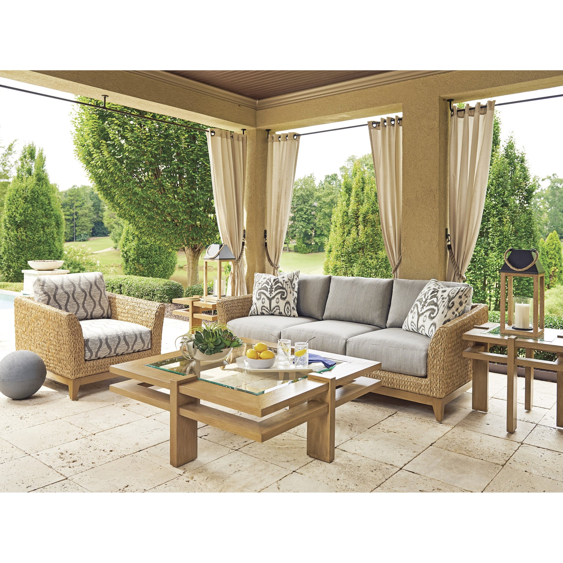 Los Altos Valley View Cocktail Table by Tommy Bahama Outdoor. Made from unique in a coastal style.