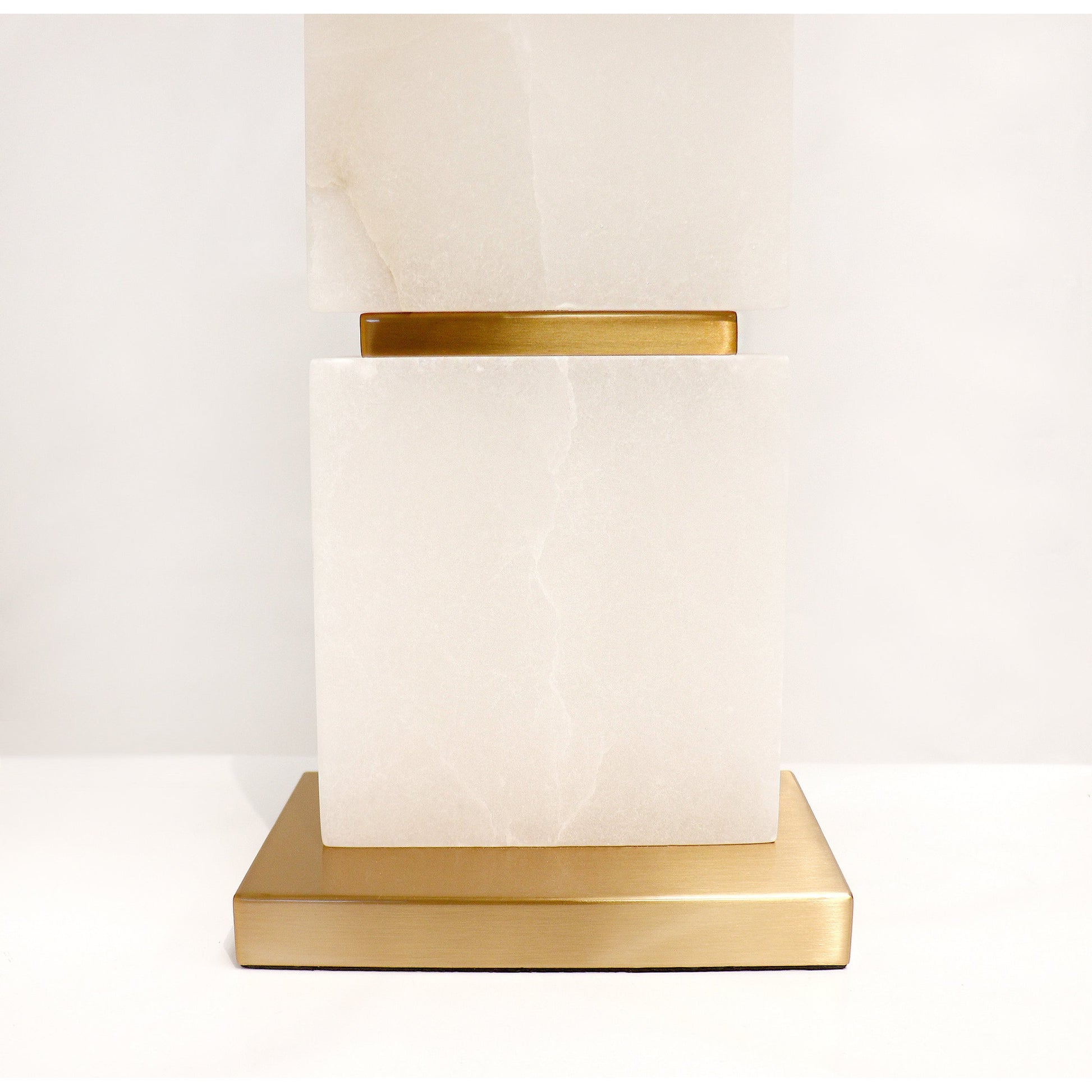 Imperial Table Lamp by Pasargad Home in gold and white, gold. Made from metal, marbl in a transitional style.