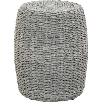 Loom Accent Table by Essentials For Living. Made from aluminum, 100% olefin rope in a coastal style.