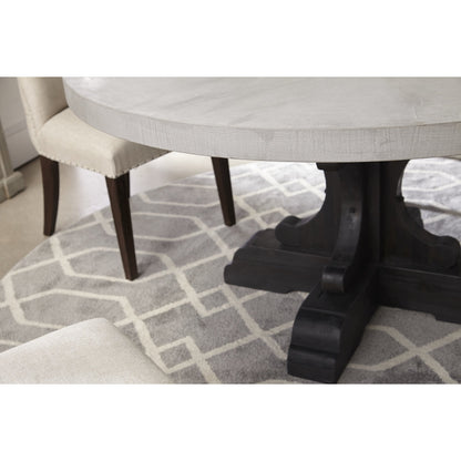 Lourdes Dining Chair (Set of 2) by Essentials For Living in natural gray ash, bisque french linen. Made from solid ash wood, 50% linen, 50% polyester fabric, foam in a transitional style.