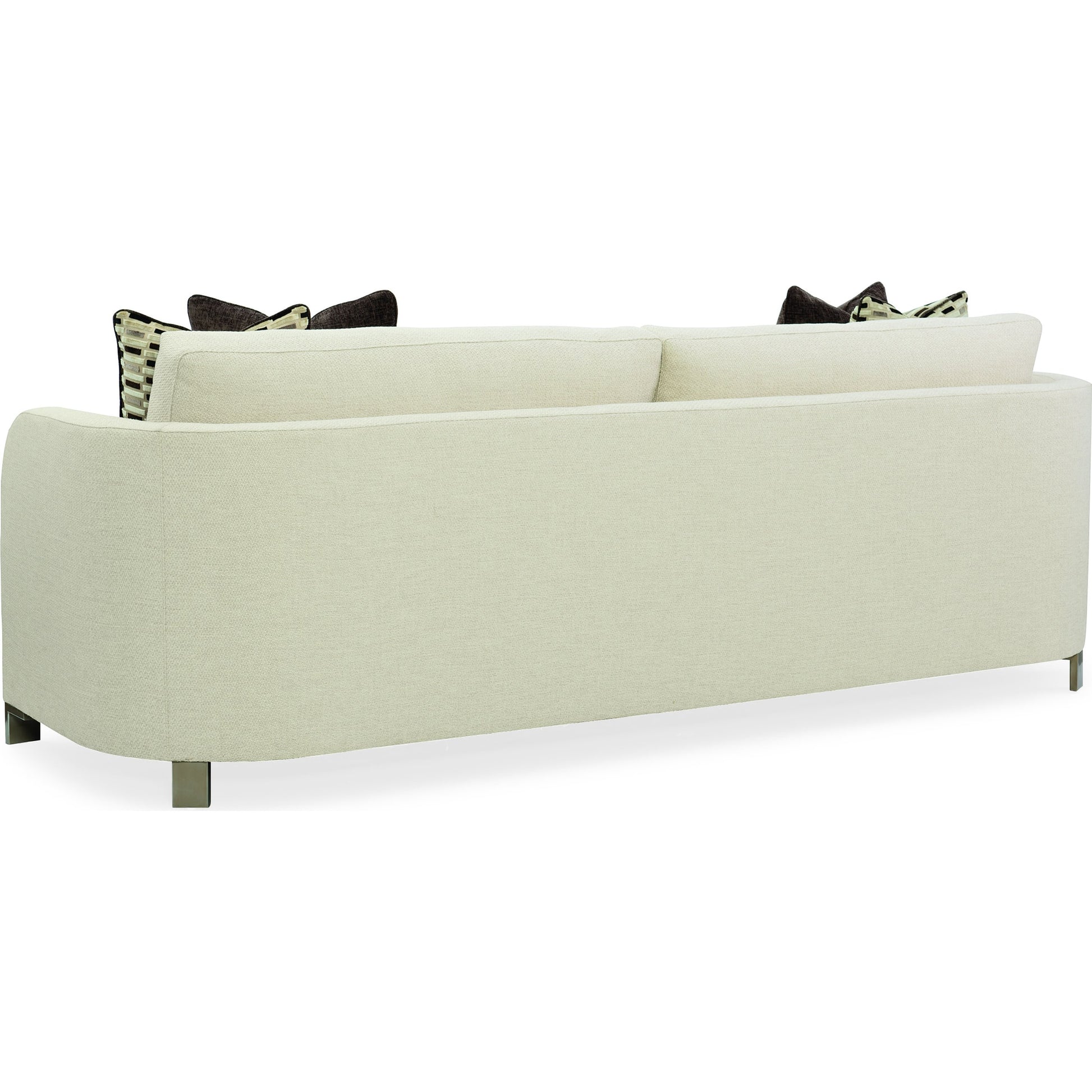 Streamline Sofa by Caracole in natural and smoked bronze. Made from metal in a transitional style.