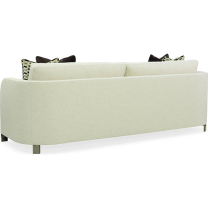 Streamline Sofa by Caracole in natural and smoked bronze. Made from metal in a transitional style.