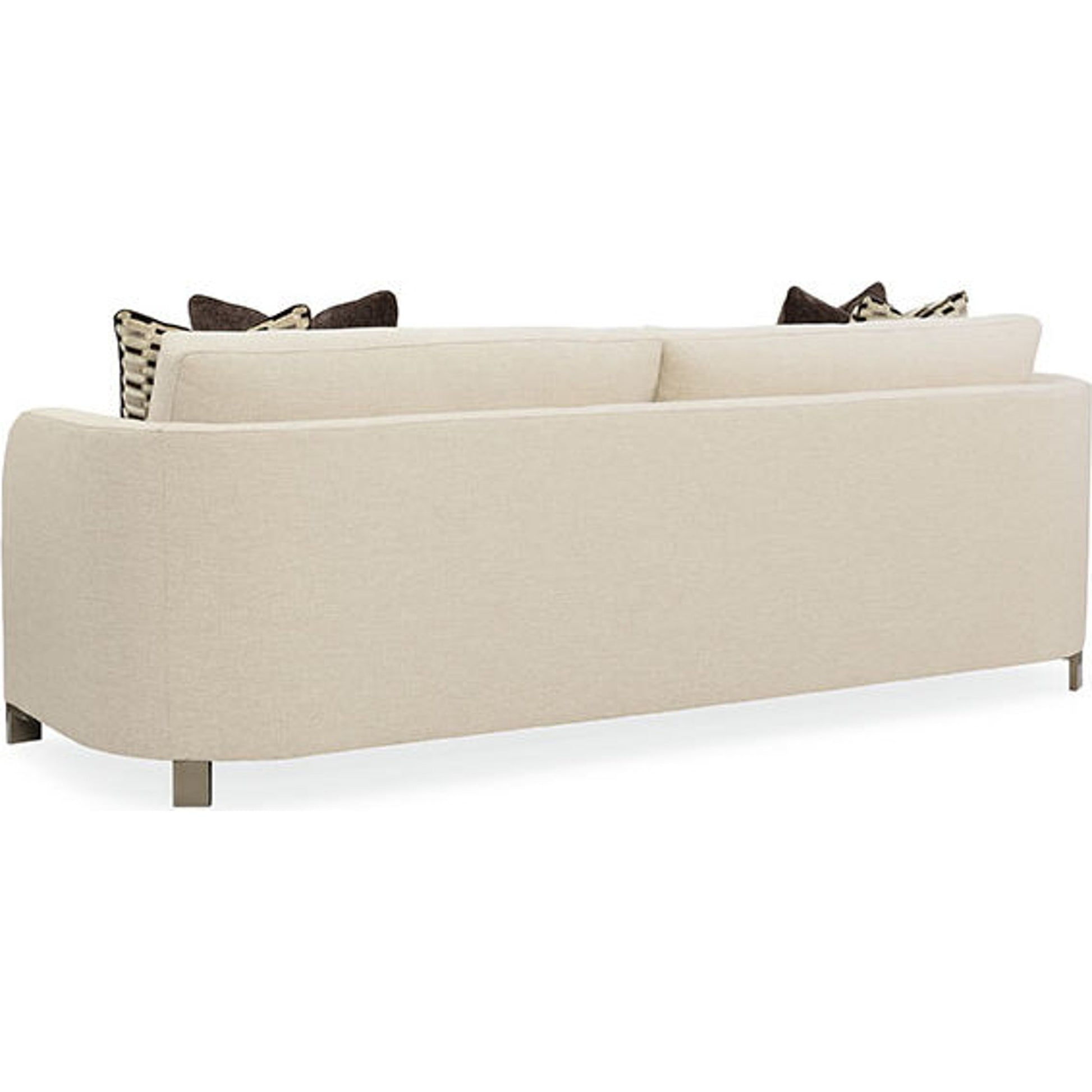 Streamline Sofa by Caracole in natural and smoked bronze. Made from metal in a transitional style.