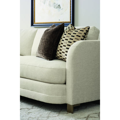 Streamline Sofa by Caracole in natural and smoked bronze. Made from metal in a transitional style.
