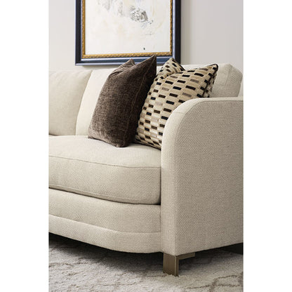 Streamline Sofa by Caracole in natural and smoked bronze. Made from metal in a transitional style.