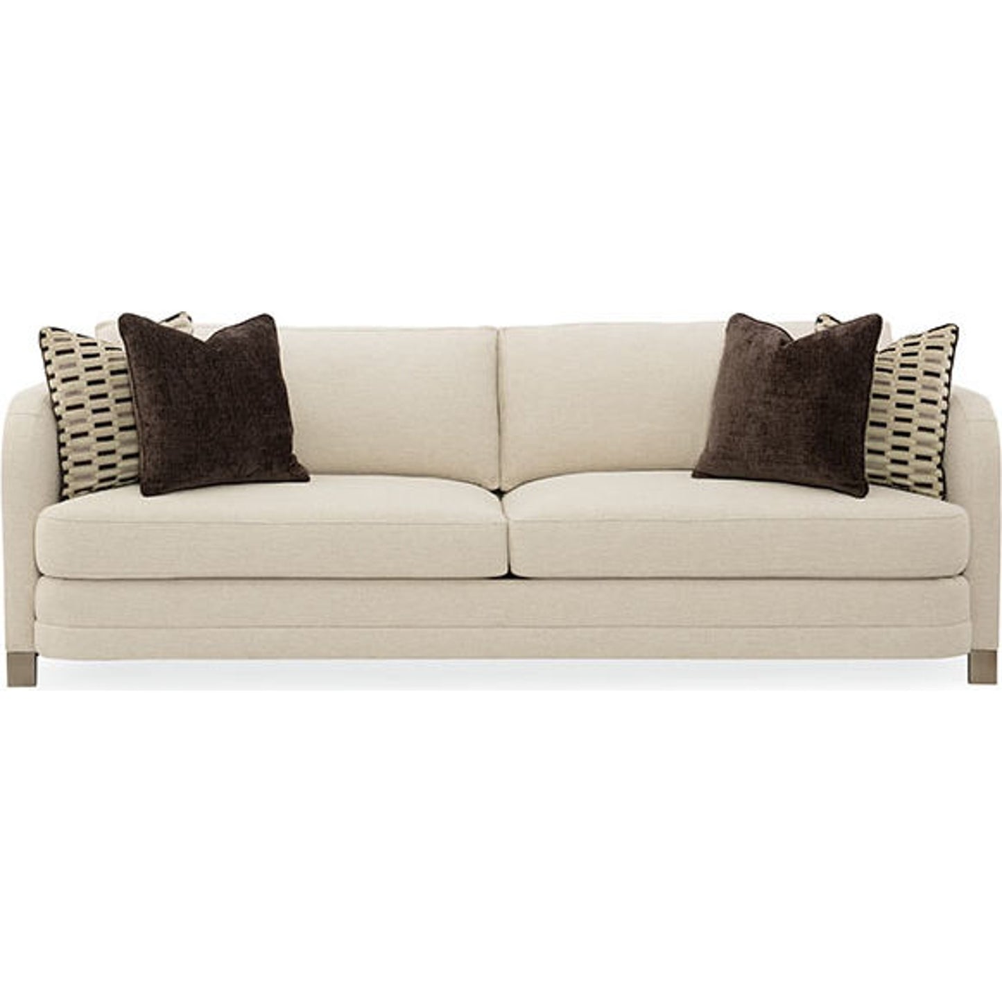 005 SR-769132 | Additional Silo | Streamline Sofa by Caracole in natural and smoked bronze. Made from metal in a transitional style.