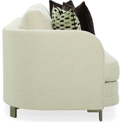 Streamline Sofa by Caracole in natural and smoked bronze. Made from metal in a transitional style.