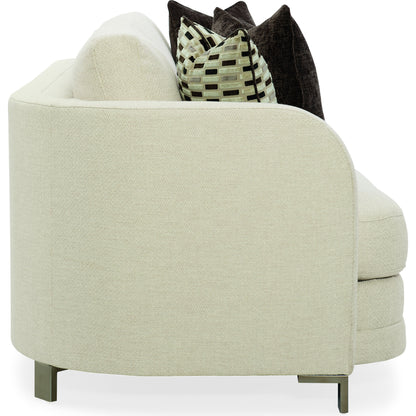 Streamline Sofa by Caracole in natural and smoked bronze. Made from metal in a transitional style.