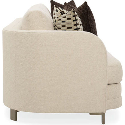 Streamline Sofa by Caracole in natural and smoked bronze. Made from metal in a transitional style.