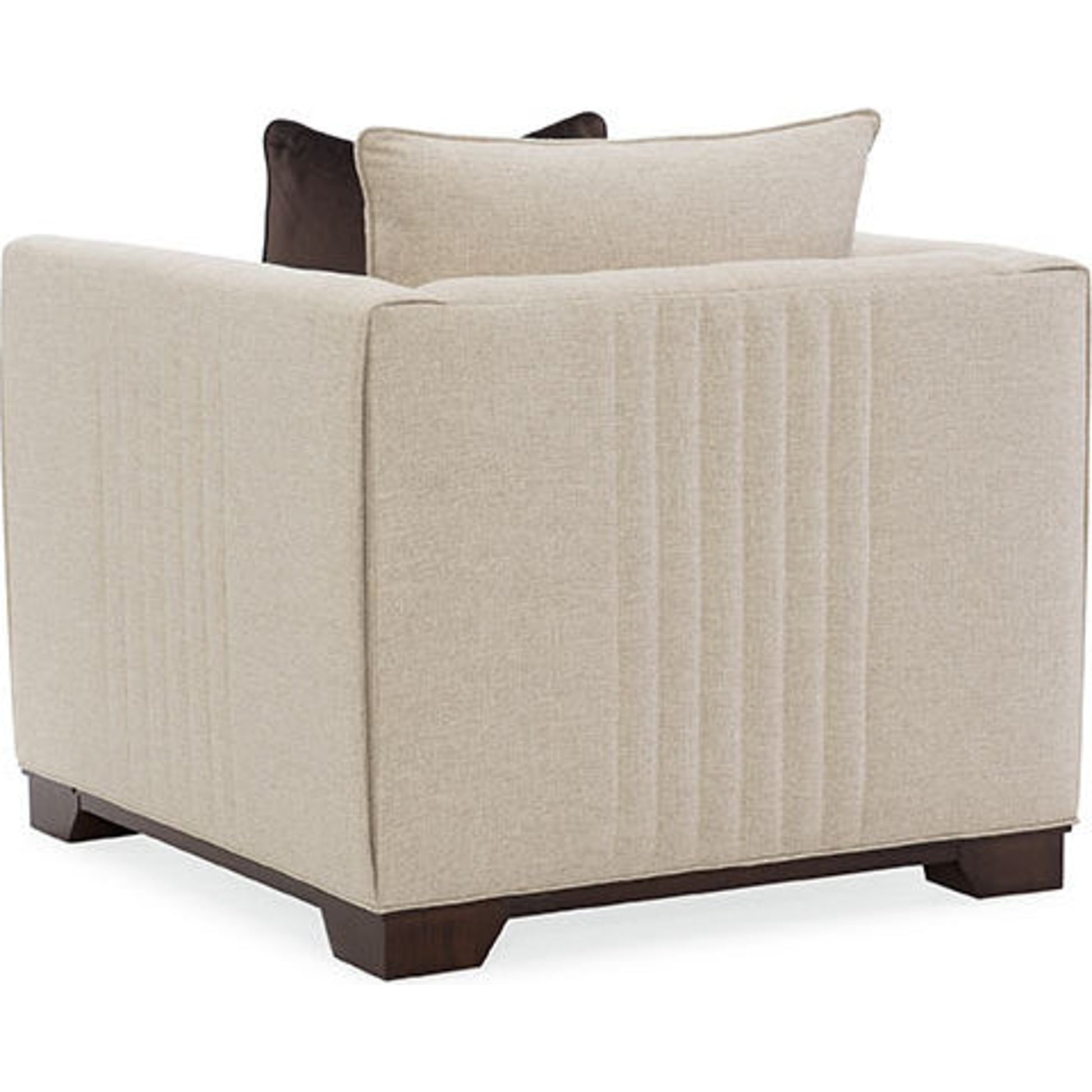 Moderne Chair by Caracole in natural and bourbon glaze. Made from pine in a transitional style.
