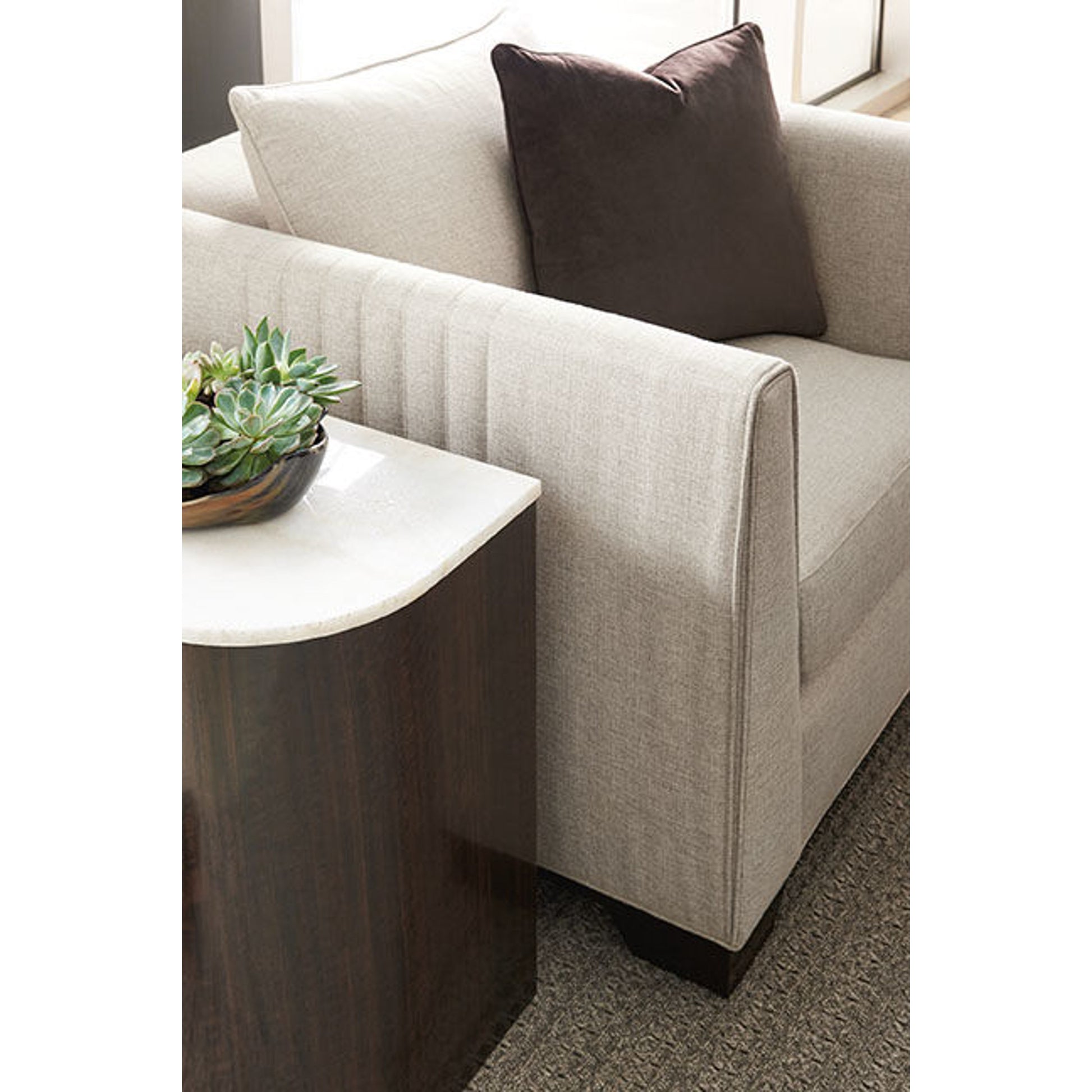 Moderne Chair by Caracole in natural and bourbon glaze. Made from pine in a transitional style.