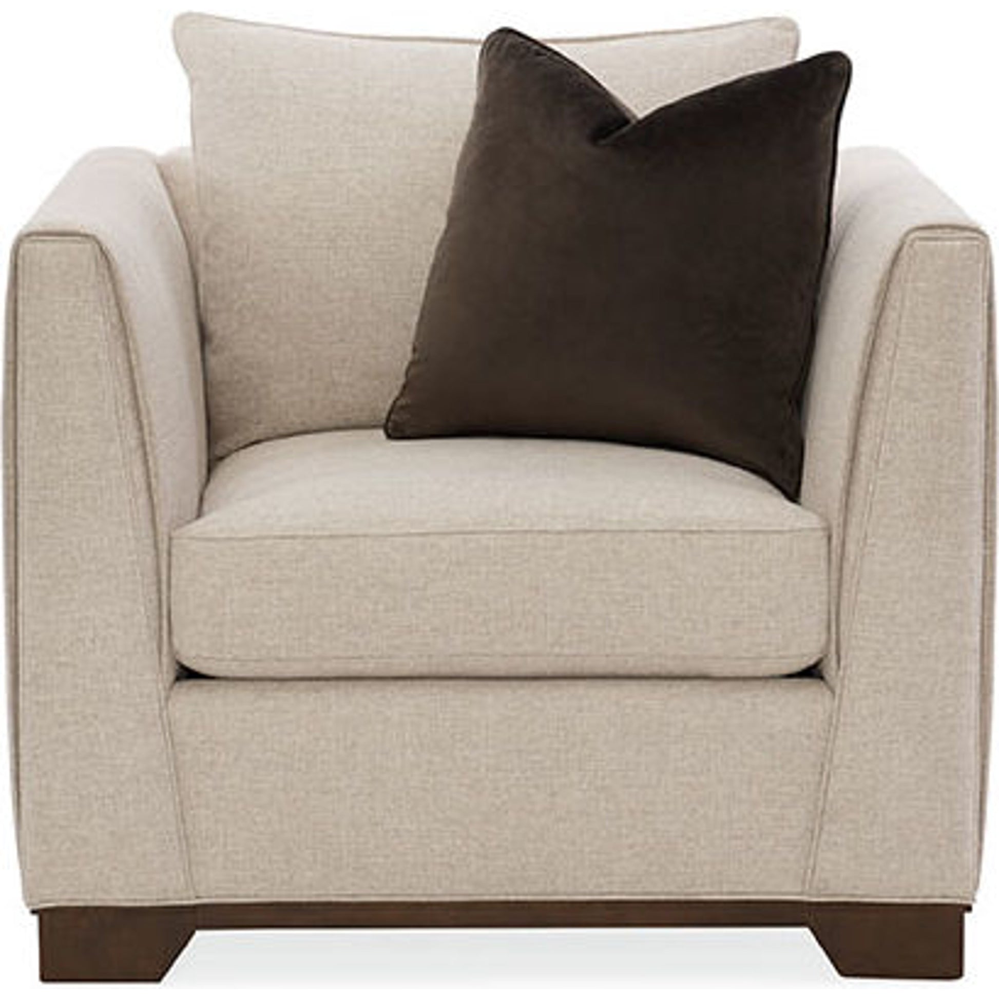 Moderne Chair by Caracole in natural and bourbon glaze. Made from pine in a transitional style.