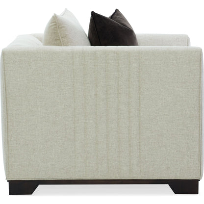 Moderne Chair by Caracole in natural and bourbon glaze. Made from pine in a transitional style.