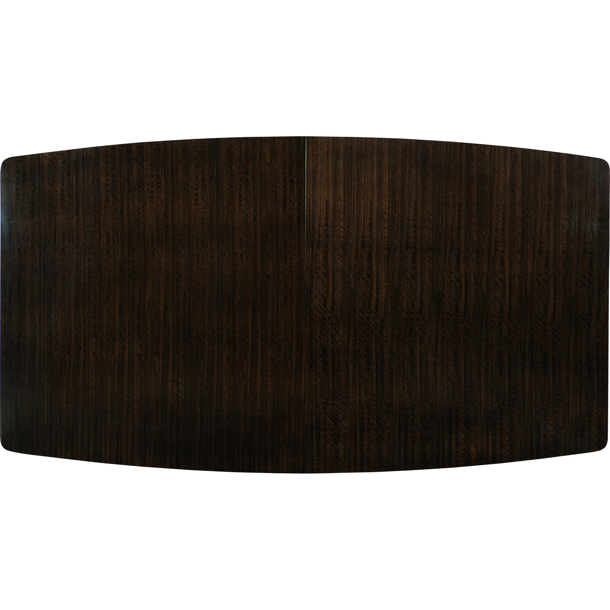Streamline Dining Table by Caracole in bronze, smoked and aged bourbon, smoked bronze. Made from asian hardwood, fumed quartered figured eucalyptus, metal in a modern style.