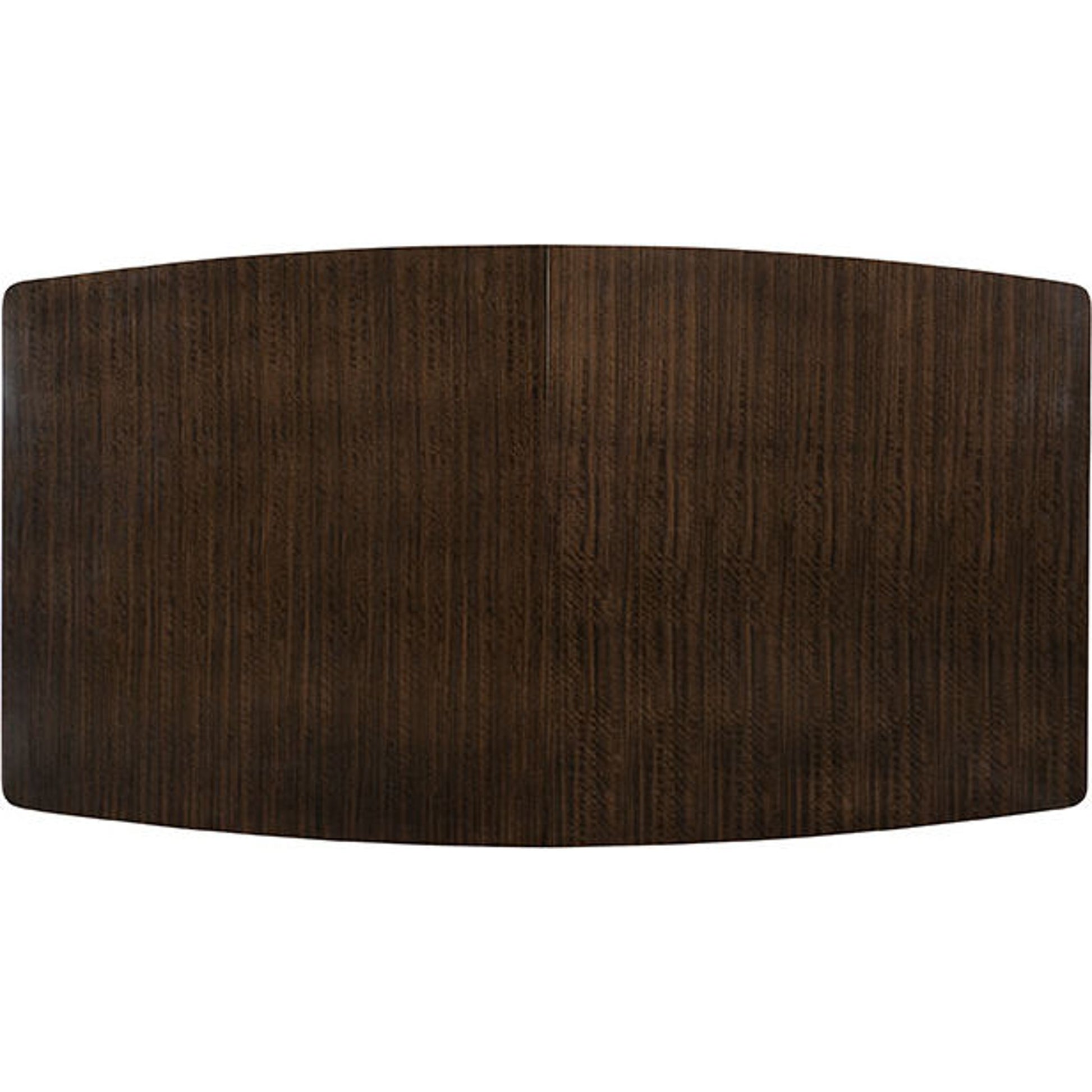 Streamline Dining Table by Caracole in bronze, smoked and aged bourbon, smoked bronze. Made from asian hardwood, fumed quartered figured eucalyptus, metal in a modern style.