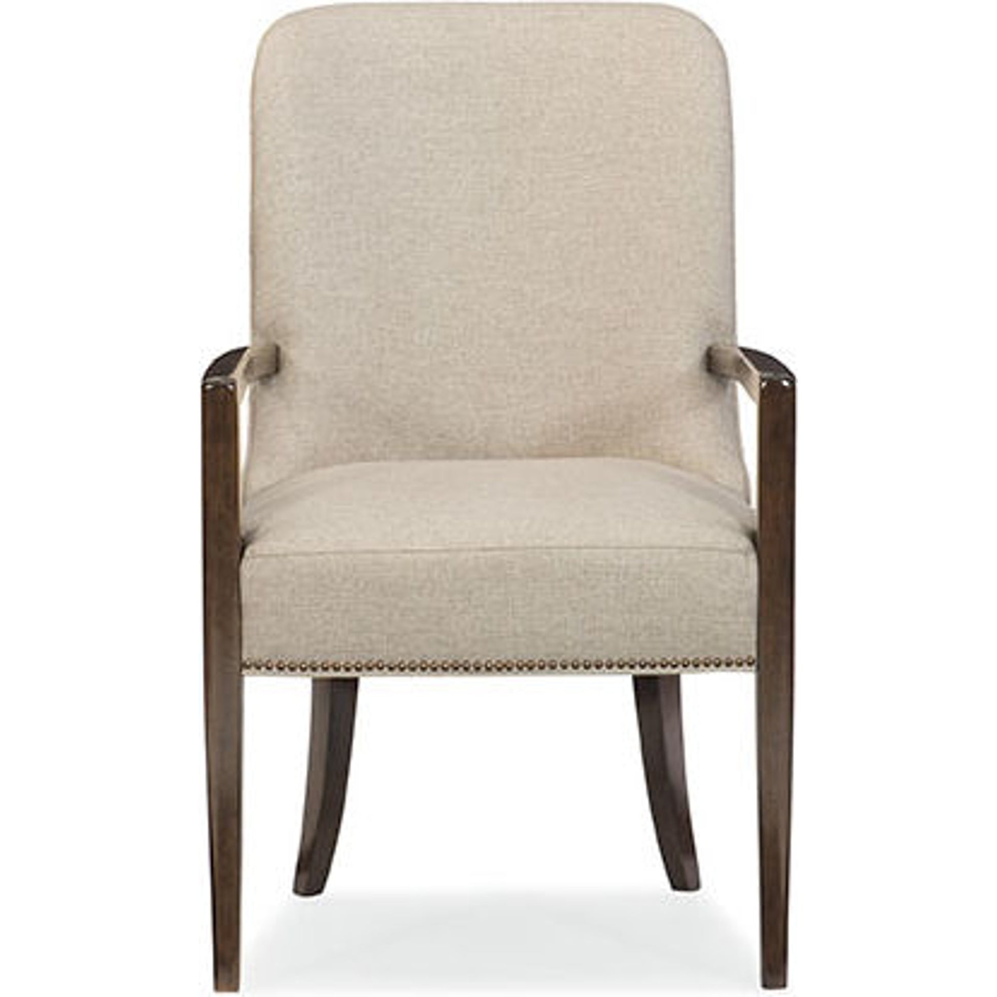 Streamline Arm Chair (Set of 2) by Caracole in natural and bourbon glaze. Made from asian hardwood in a transitional style.