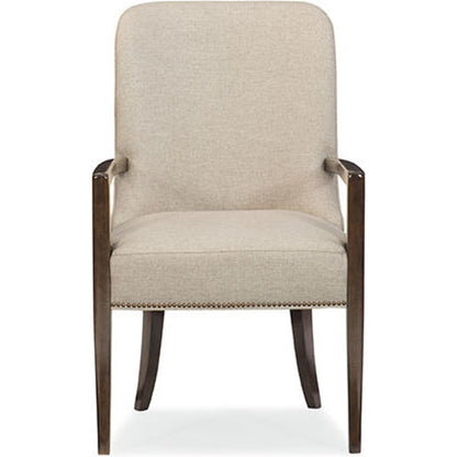 Streamline Arm Chair (Set of 2) by Caracole in natural and bourbon glaze. Made from asian hardwood in a transitional style.