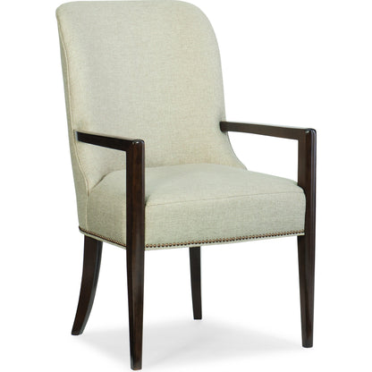 Streamline Arm Chair (Set of 2) by Caracole in natural and bourbon glaze. Made from asian hardwood in a transitional style.