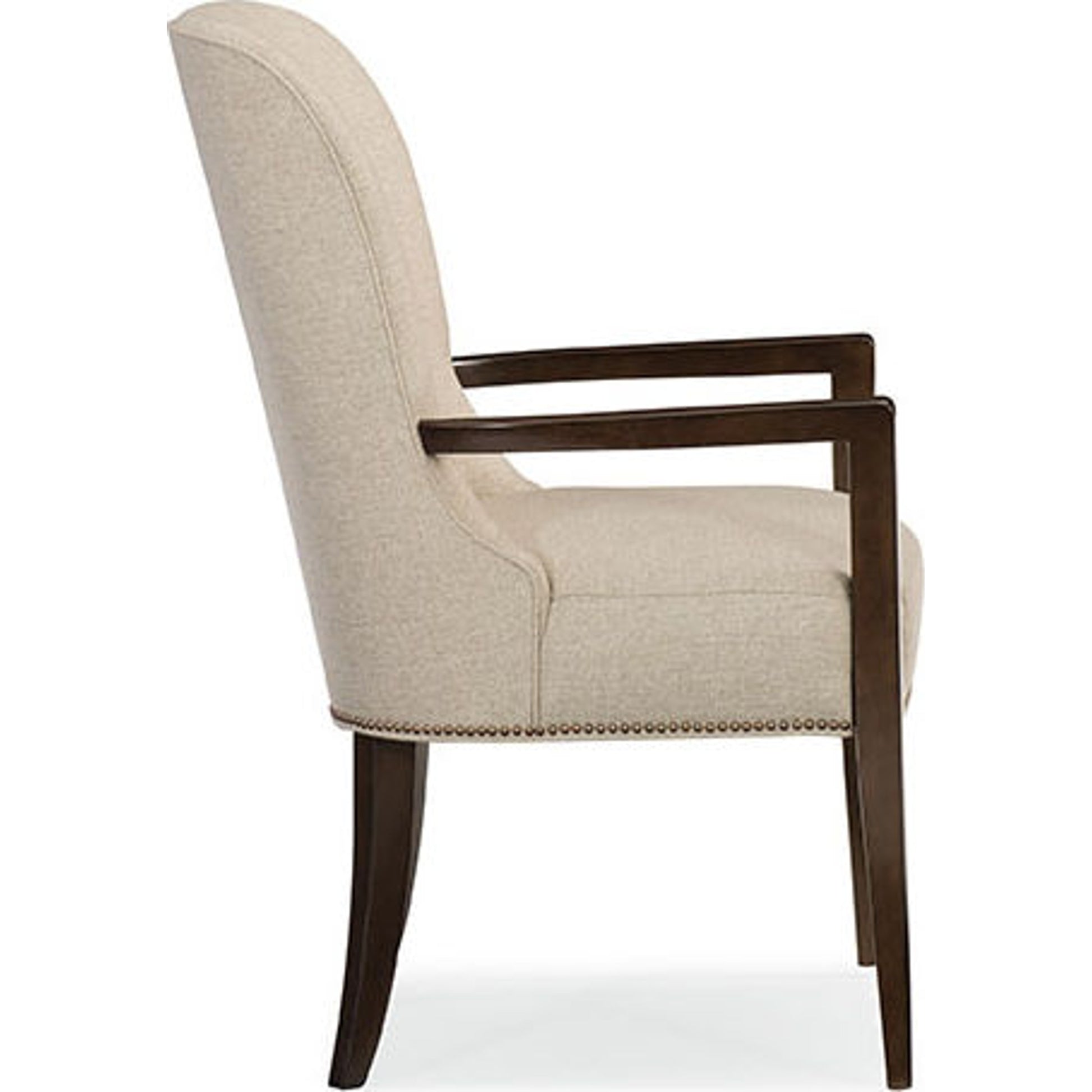 Streamline Arm Chair (Set of 2) by Caracole in natural and bourbon glaze. Made from asian hardwood in a transitional style.