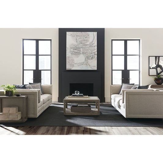 Fusion 3 Piece Sectional Sofa by Caracole in natural and simply black. Made from birch in a transitional style.