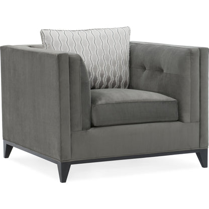 Grace Chair by Caracole in natural and satin ebony. Made from birch in a transitional style.
