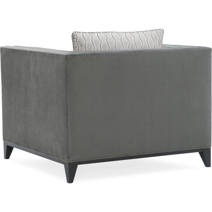 Grace Chair by Caracole in natural and satin ebony. Made from birch in a transitional style.