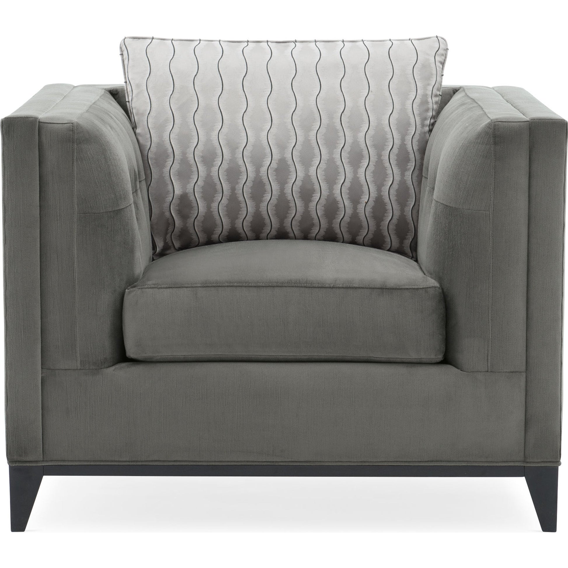 Grace Chair by Caracole in natural and satin ebony. Made from birch in a transitional style.