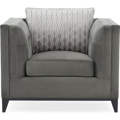 Grace Chair by Caracole in natural and satin ebony. Made from birch in a transitional style.