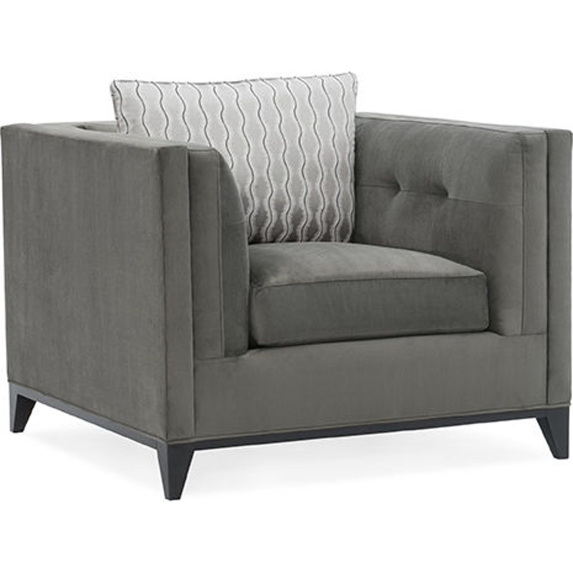 Grace Chair by Caracole in natural and satin ebony. Made from birch in a transitional style.