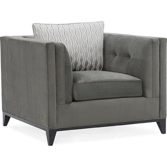 Grace Chair by Caracole in natural and satin ebony. Made from birch in a transitional style.