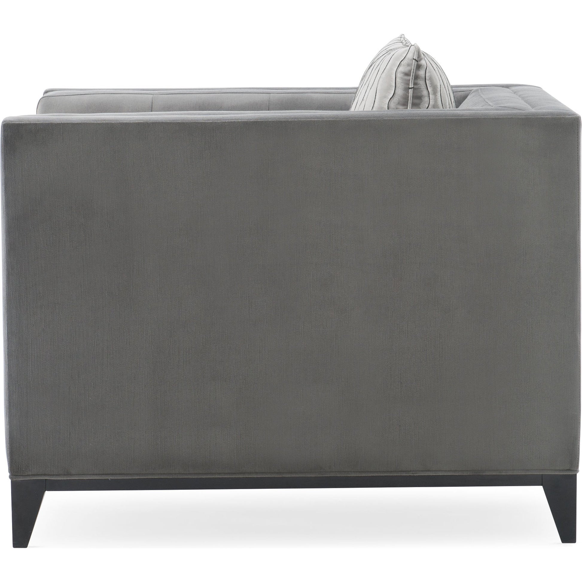 Grace Chair by Caracole in natural and satin ebony. Made from birch in a transitional style.