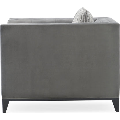 Grace Chair by Caracole in natural and satin ebony. Made from birch in a transitional style.